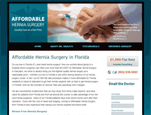 Tablet Screenshot of herniasurgeryflorida.com